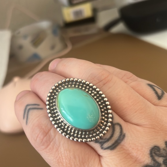 Sterling Silver Ring Turquoise - Picture 4 of 5